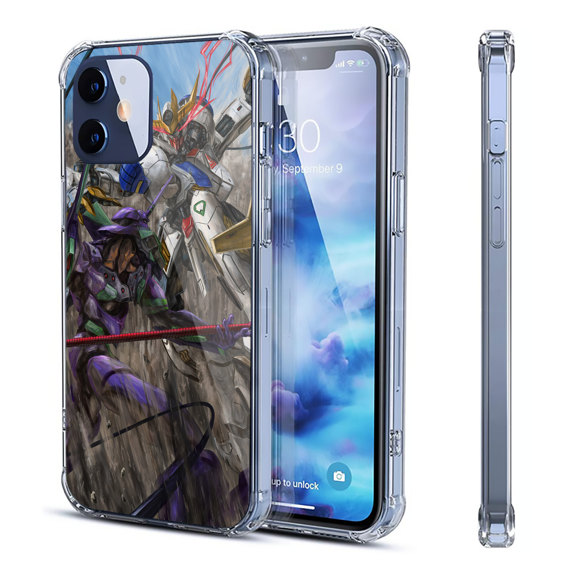 （画像用） EVA 新世紀エヴァンゲリオン 【iPhone 12シリーズ対応】透明スマホケース（クリアソフトケース）